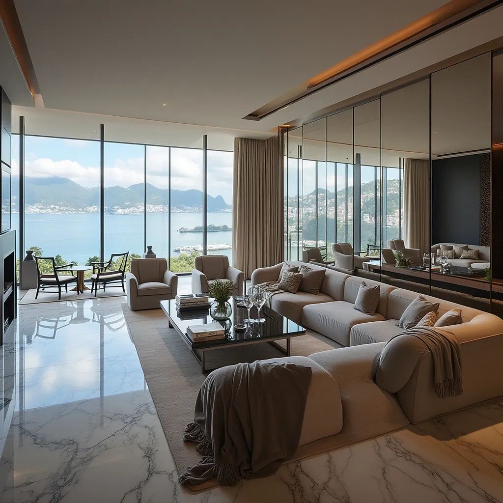 Apartamento de luxo com vista para o mar no Rio de Janeiro
